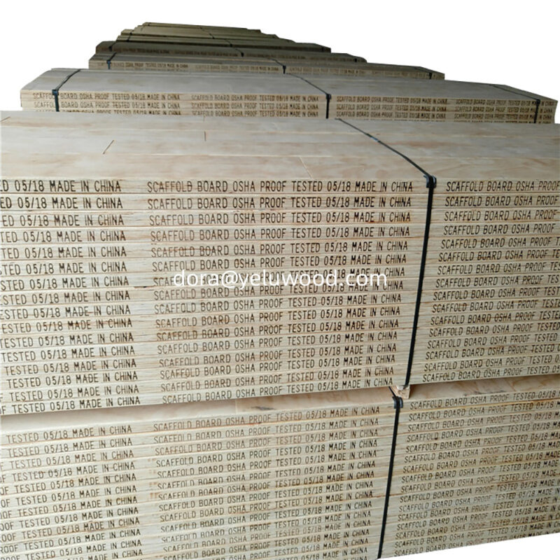 China Factory Pine LVL Scaffold Board, F7 Grade, Phenolic Glue for Long Span Use