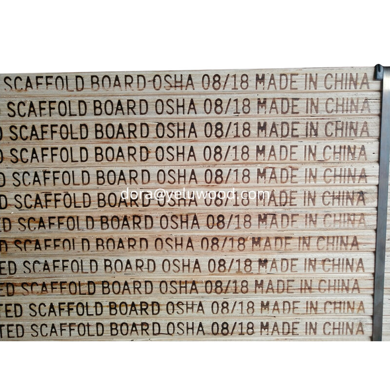 Structural LVL Scaffold Board, China Factory, Q235 Pine Beam, 12m Length