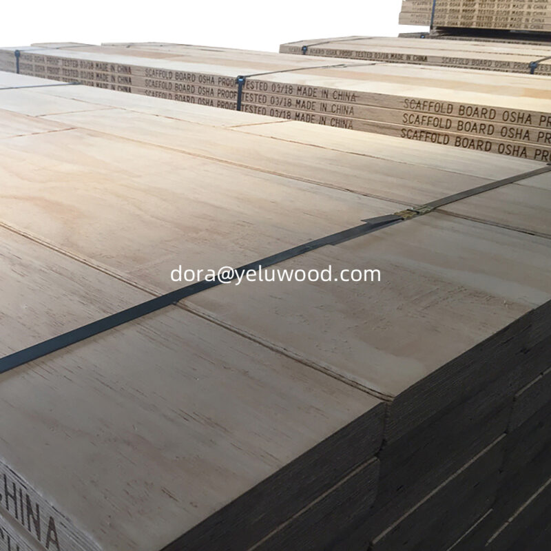 Poplar LVL Scaffold Board from China, 300x63mm, High-Strength Construction