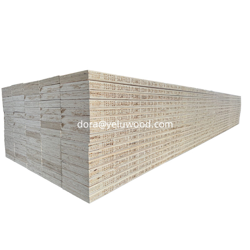 China Factory Spruce LVL Scaffold Board, 16" x 1-3/4" x 30', Heavy Duty