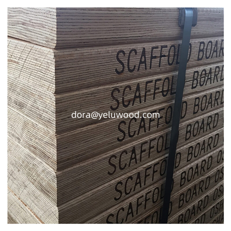 China Factory Anti-Slip LVL Scaffold Board, Pine Wood Plank for Construction Sites